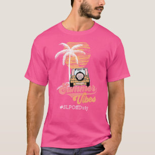 T-shirt Hello Summer Vibes Slop Off Duty Vacay Beach Vacat