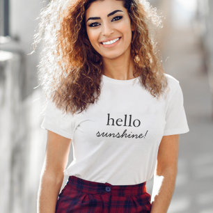 T-shirt Hello Sunshine   Minimaliste moderne Stylish Happy