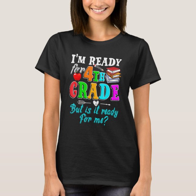 T-shirt Hello Team 4th Grade Squad Teacher Student Back To (Devant)