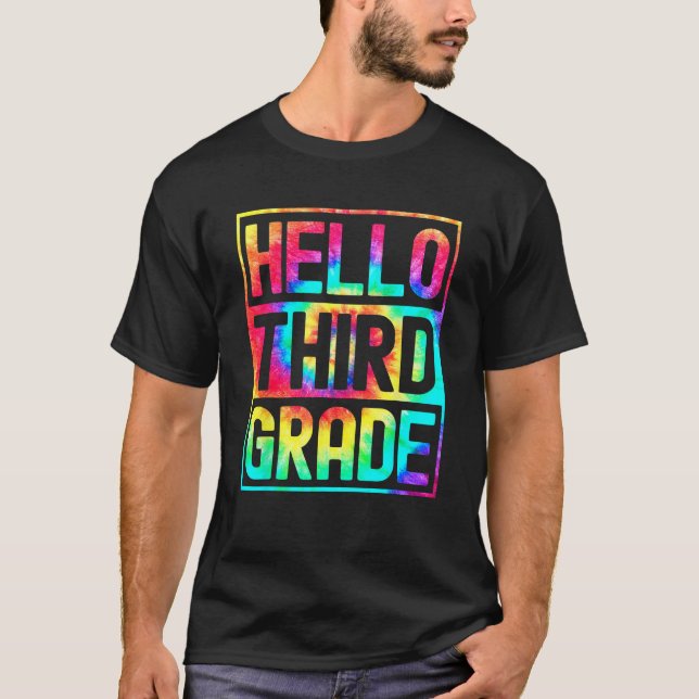 T-shirt Hello Third Grade Back to School 3rd Grade Teacher (Devant)