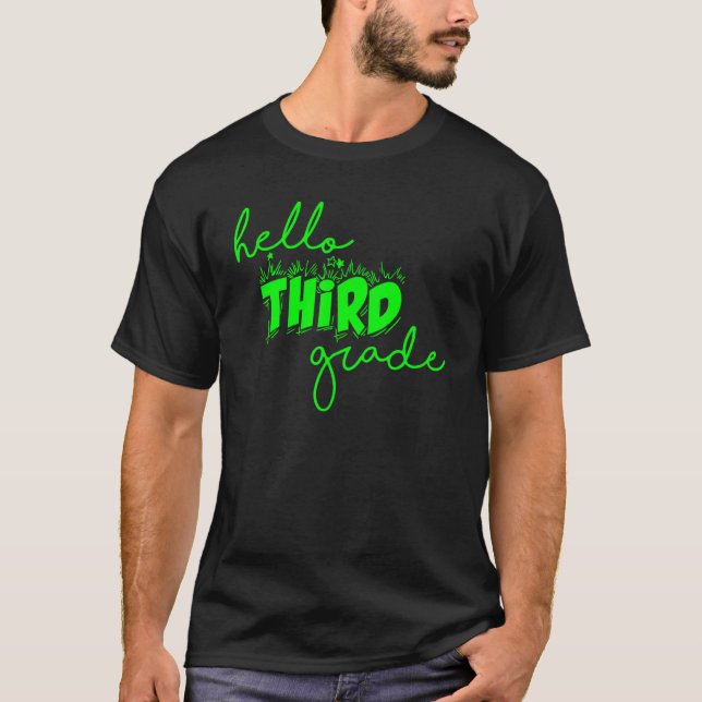 T-shirt Hello Third Grade Team 3rd Grade Back To School Te (Devant)