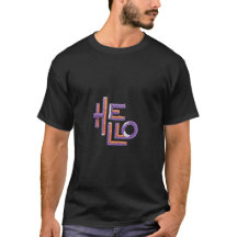 T-Shirt "Hello" : Un design amical et amusant qui
