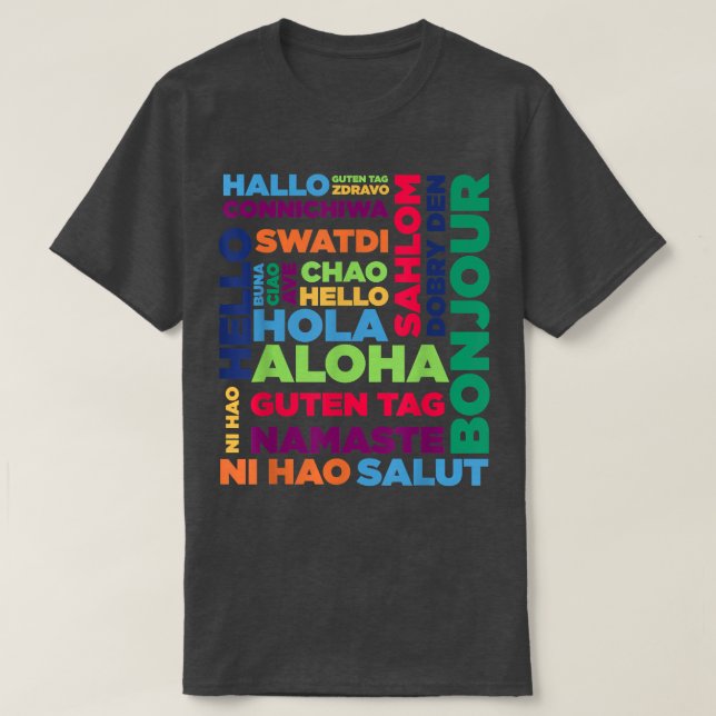 T-shirt Hello Word dans Travel and Teach (Design devant)