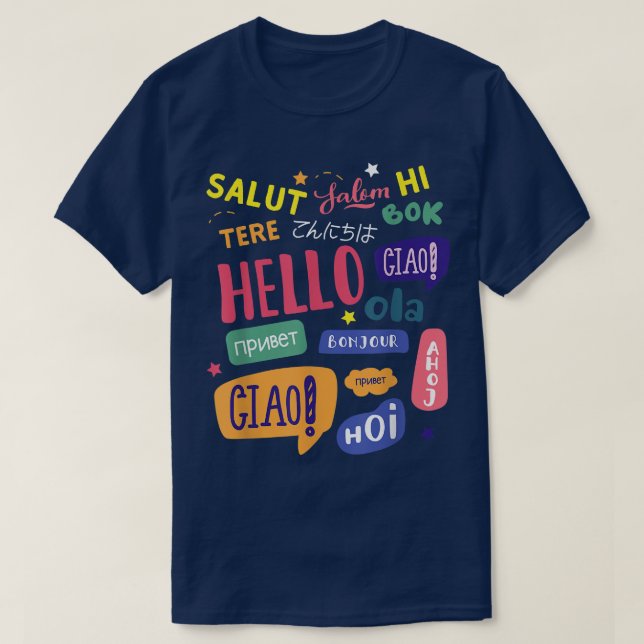 T-shirt Hello Word dans Travel and Teach (Design devant)