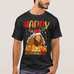 T-shirt Hellothanksmas de Lion Happy Animal