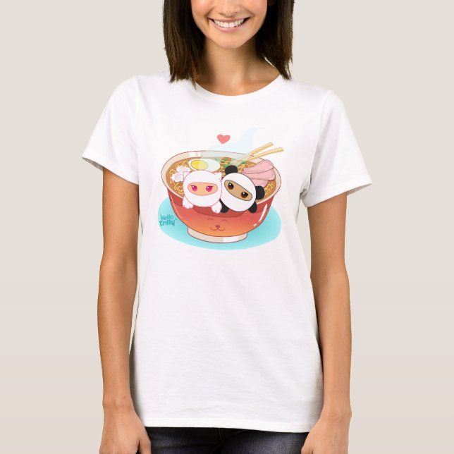 T-shirt HelloTrilly aime Ramen (Devant)