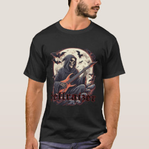 T-shirt HellRaizer Reaper Jouer de la guitare avec chauves