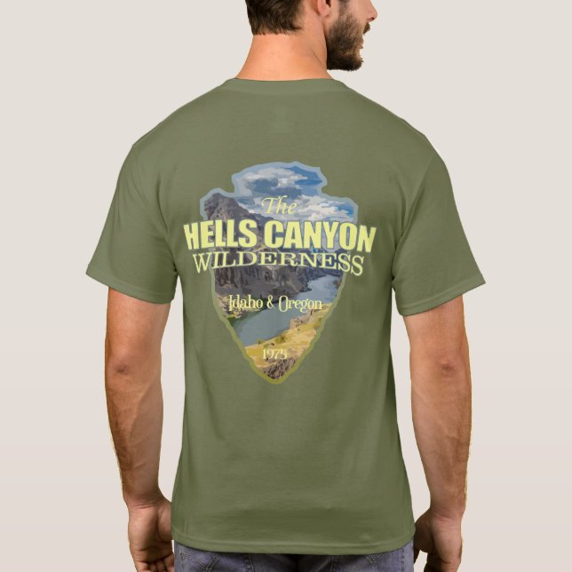 T-shirt Hells Canyon WA (flèche) (Dos)
