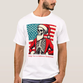 T-SHIRT HELLUVA CHRISTMAS SKELETON