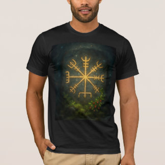 T-shirt Helm of Awe Aegishjalmur Norse Protective Symbol  