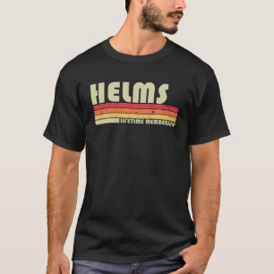 T-shirt HELMS Nom de famille Funny Retro Vintage 80S 90S A