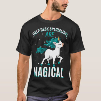 T-shirt Help Desk Specialists Are Magical Unicorn Assistan