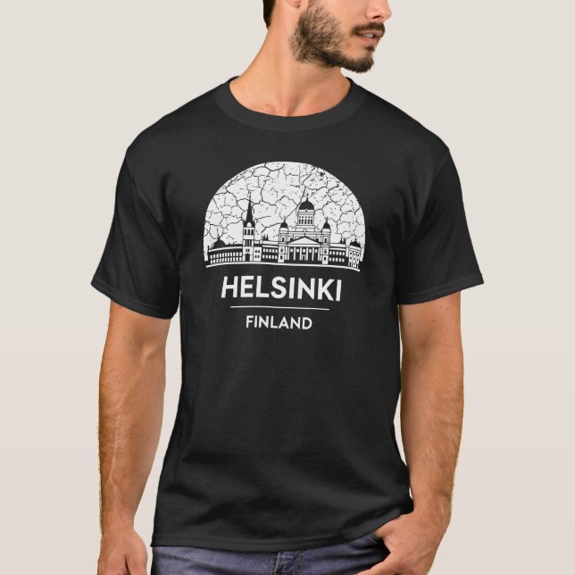 T-shirt Helsinki, Finlande (Devant)