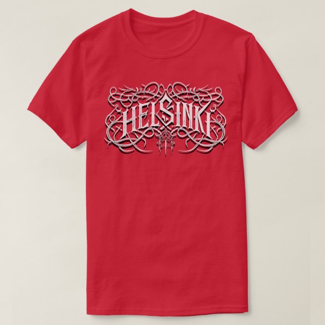 T-shirt Helsinki Metal Music Metal Music Helsinki Finlande (Design devant)