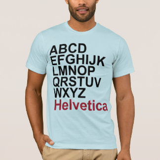 T-shirt helvetica