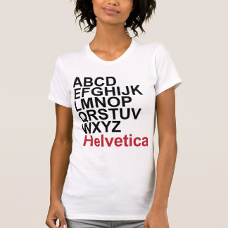T-shirt helvetica - customisé