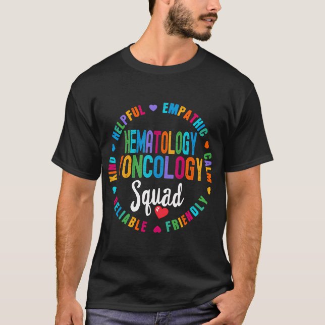 T-shirt Hématologie Oncologie Équipe Infirmière De L'Escad (Devant)
