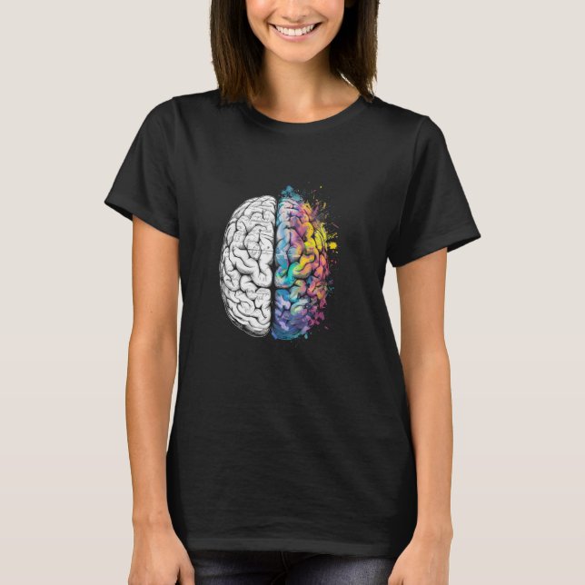 T-shirt Hémisphère cérébral Math Cerveau Splatz science an (Devant)