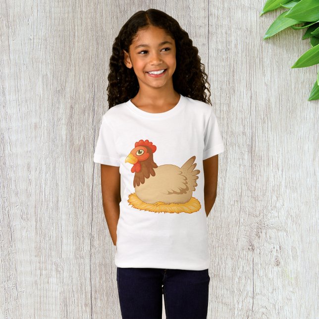 T-Shirt Hen assis sur le nid mûre animal de ferme (Créateur téléchargé)