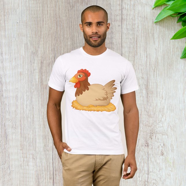 T-shirt Hen assis sur le nid mûre animal de ferme (Créateur téléchargé)