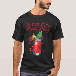 T-shirt Hen Party Type de sang Bloody Mary Cocktail Pour B