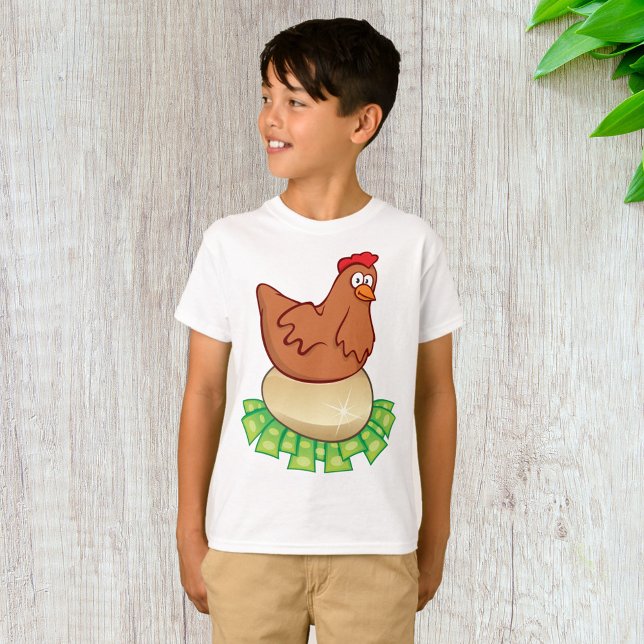 T-shirt Hen Sur Un Oeuf D'Or (Créateur téléchargé)