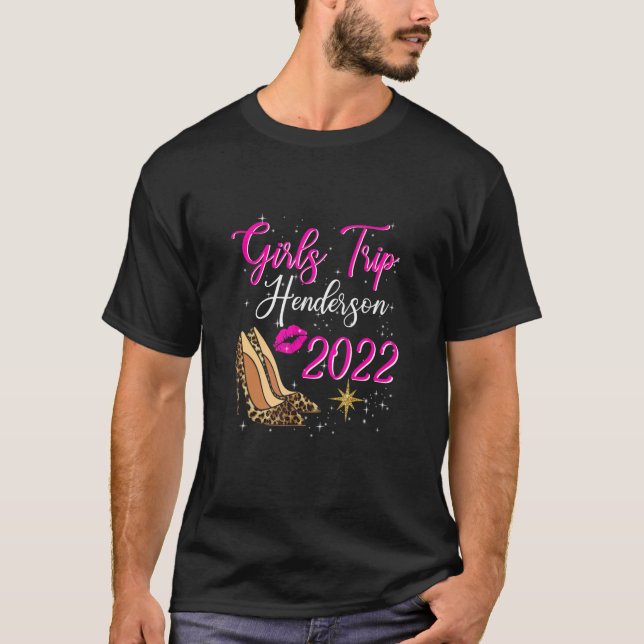 T-shirt Henderson Girls Trip 2022 Pour Femmes Birthday Squ (Devant)