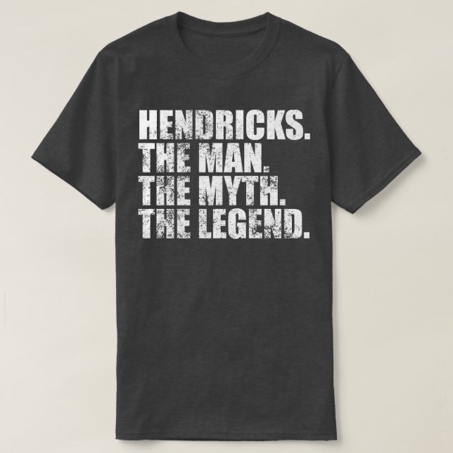 T-shirt HendricksHendricks Nom de famille Hendricks nom de (Design devant)