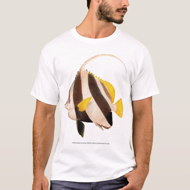 T-shirt Heniochus Macrolepidotus (Devant)