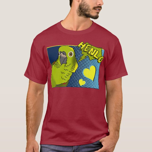 T-shirt Henlo Birb mèmes drôle Comique Jaune Naped Amazon (Devant)