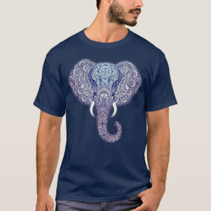 T-shirt Henna Elephant Art design