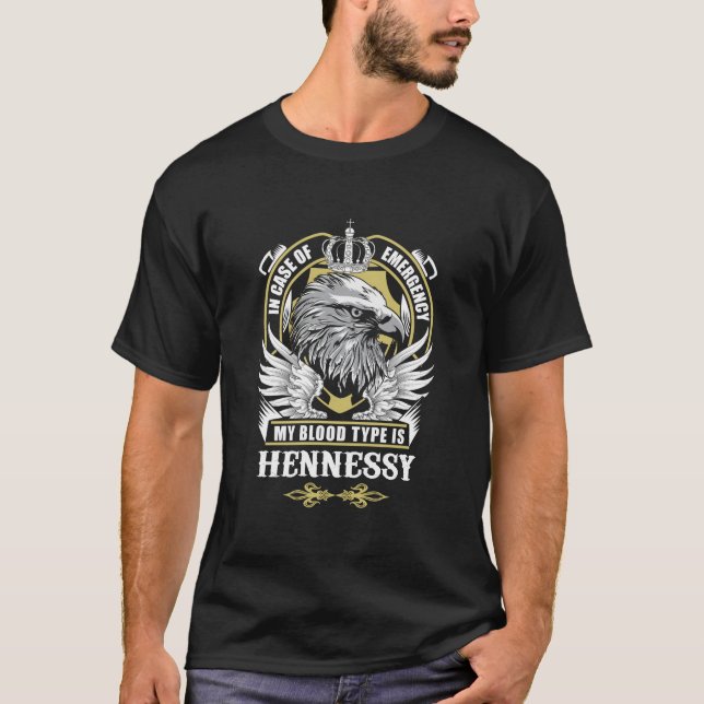 T-shirt Hennessy Nom T Chemise - En Coque D'Urgence Mon Bl (Devant)