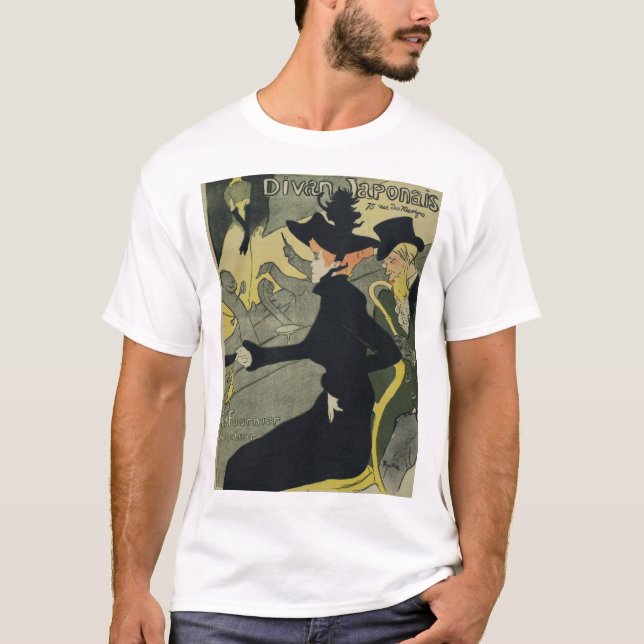 T-shirt Henri De Toulouse Lautrec - Divan Japonais (Devant)