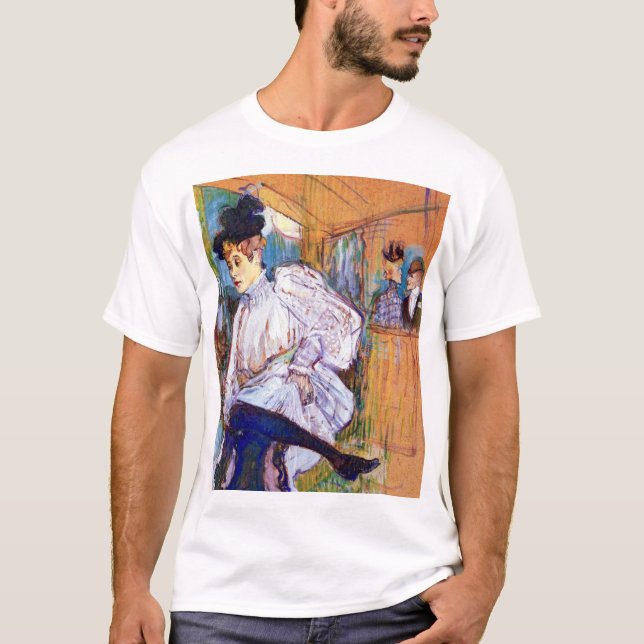 T-shirt Henri de Toulouse Lautrec : Jane Avril Dancing (Devant)