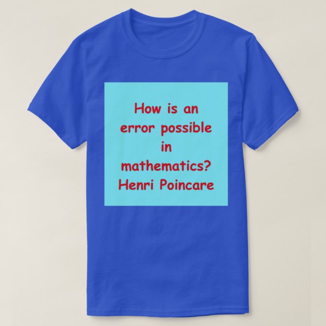 T-shirt Henri Poincare 39 (Design devant)