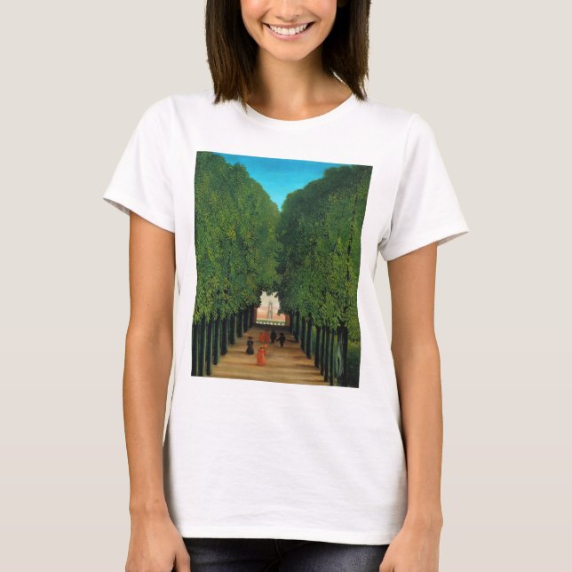 T-shirt Henri Rousseau, Avenue dans le Parc à Saint Cloud (Devant)