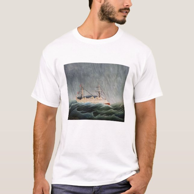 T-shirt Henri Rousseau - Le navire dans la tempête (Devant)