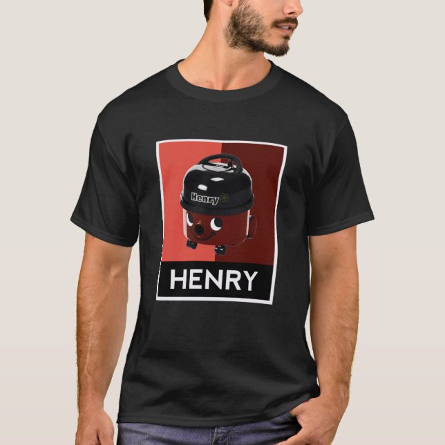 T-shirt Henry Hoover Pop Art Design (Devant)