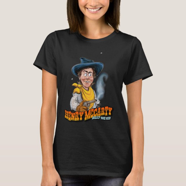 T-shirt Henry McCarty dit Billy le Kid amusant (Devant)