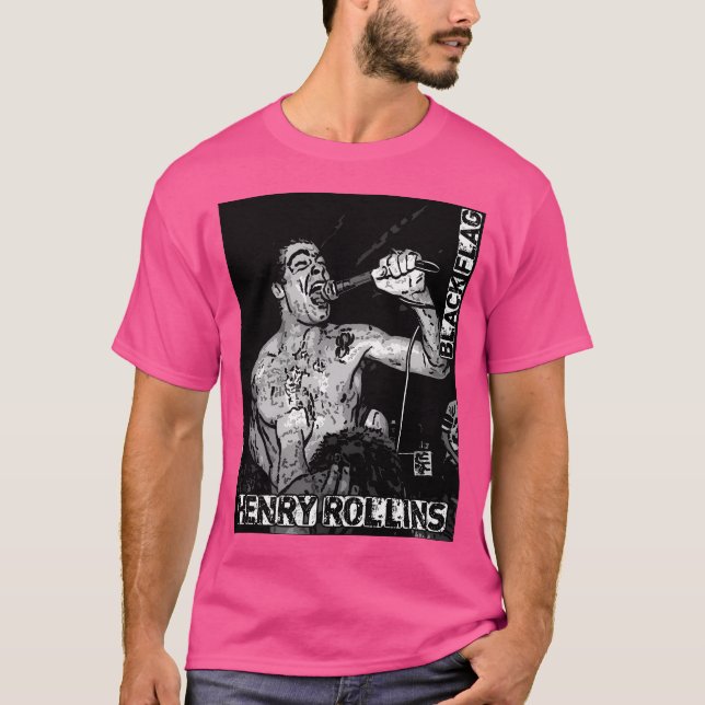 T-shirt Henry Rolling Black Flag Punk (Devant)