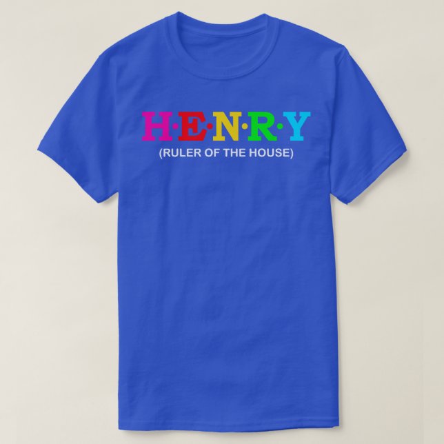 T-shirt Henry Ruler de la maison (Design devant)