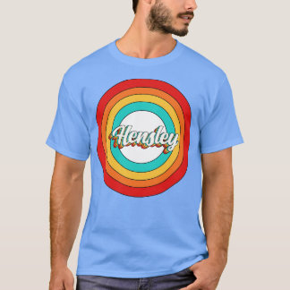 T-shirt Hensley Nom Chemise Vintage Cercle Hensley