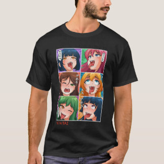 T-shirt Hentai Ahegao Anime Dans La Rue Hentai Dans Le Sh