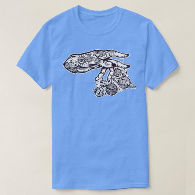 T-shirt Héorie des cordes Astrologie de l'univers céleste (Design devant)