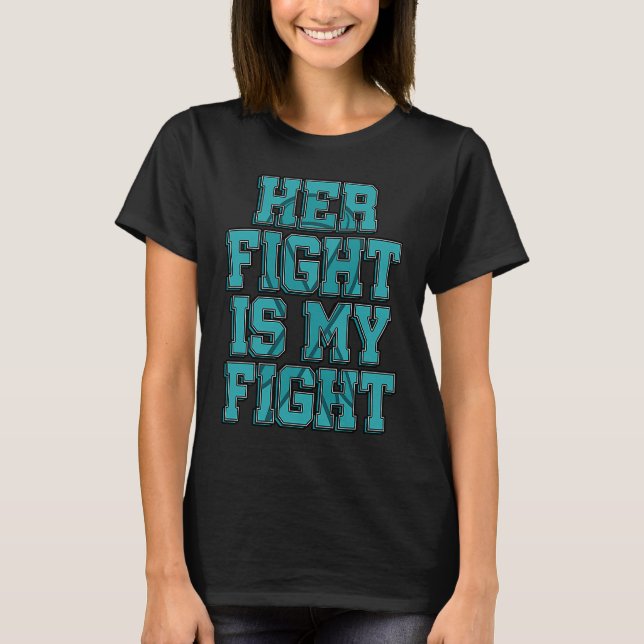 T-shirt Her Fight Is My Fight Batten Disease Advocate Batt (Devant)