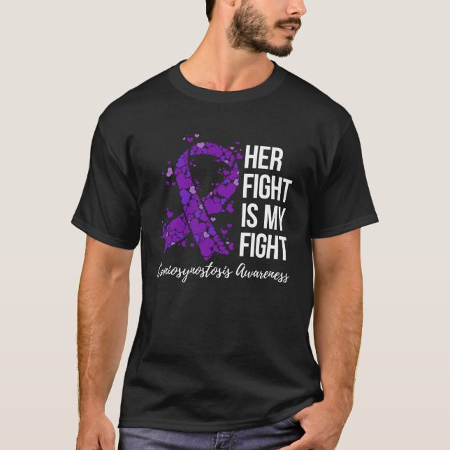 T-shirt Her Fight Is My Fight Craniosynostosis Awareness (Devant)