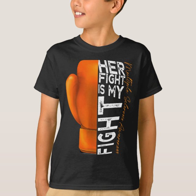 T-shirt Her Fight Is My Fight Multiple Sclerosis Awareness (Devant)