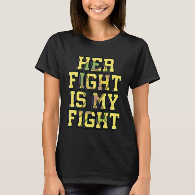 T-shirt Her Fight Is My Fight Rubinsteinu2013Taybi Syndrom (Devant)