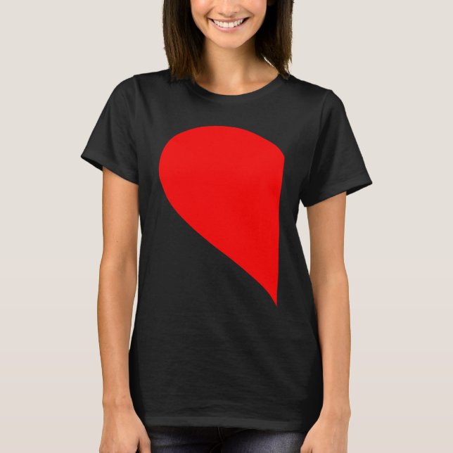 T-SHIRT HER HIM HEART PARTNER VALENTINE'S DECORATIONS WOME (Devant)