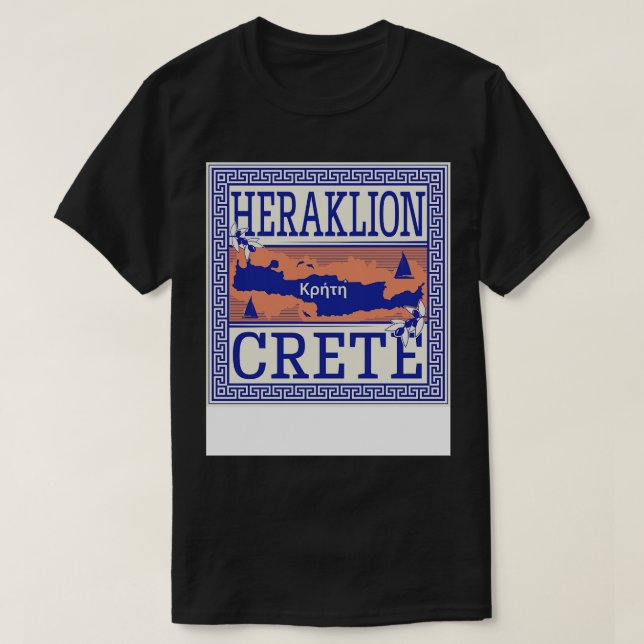 T-shirt Héraklion Crète Grèce (Design devant)